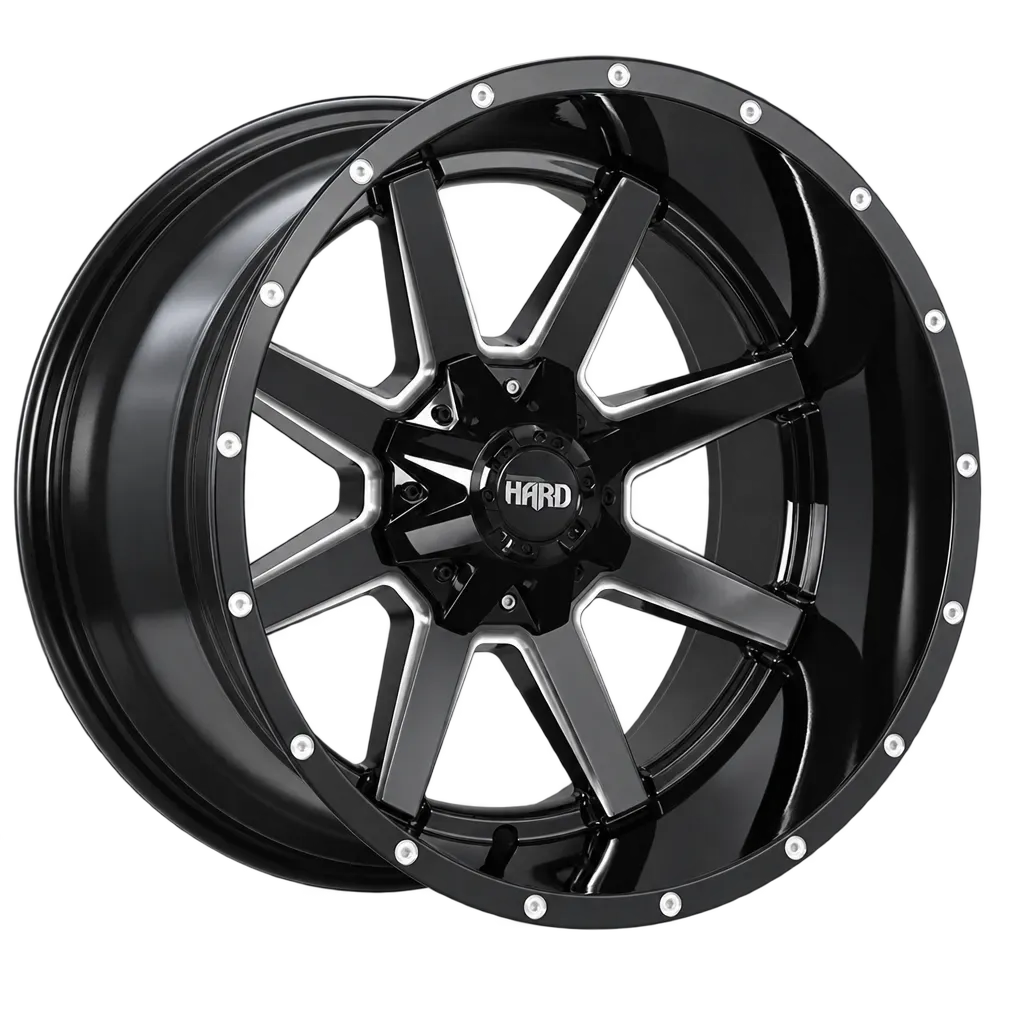 HARD HARD JOLT Gloss Black - Milled Edge wheel