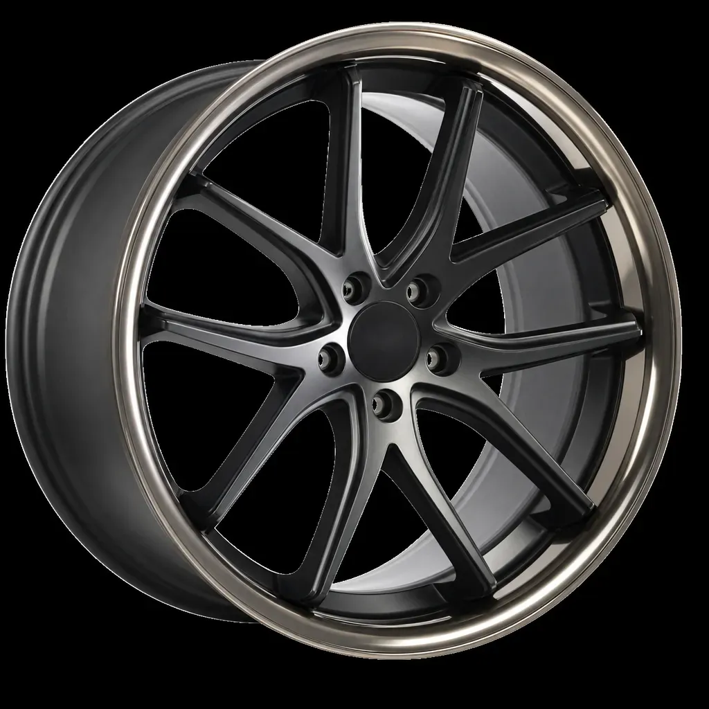 720 Luxury wheels VANQUISH Satin Black - Black Stainless L wheel